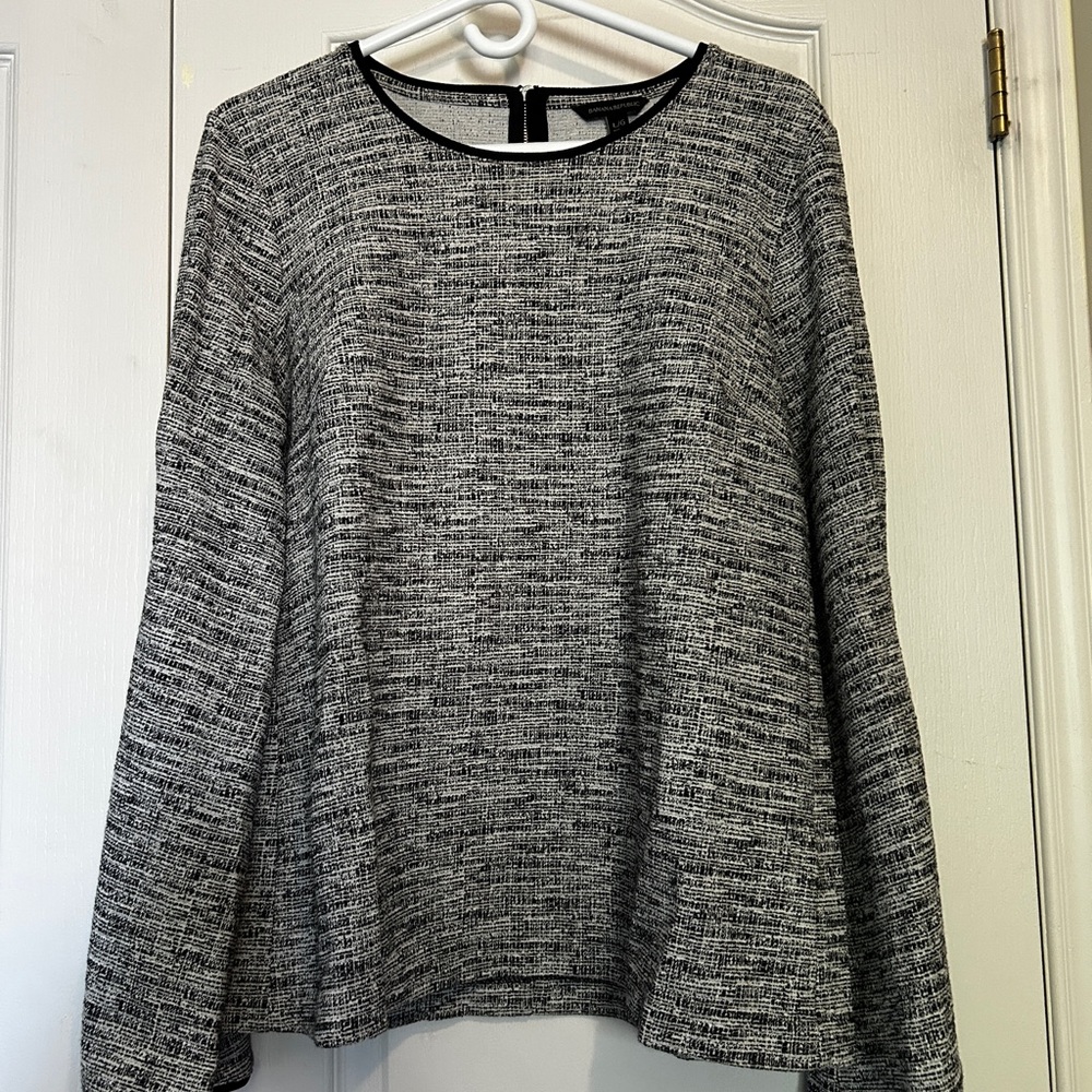Banana Republic Monochrome Textured Blouse